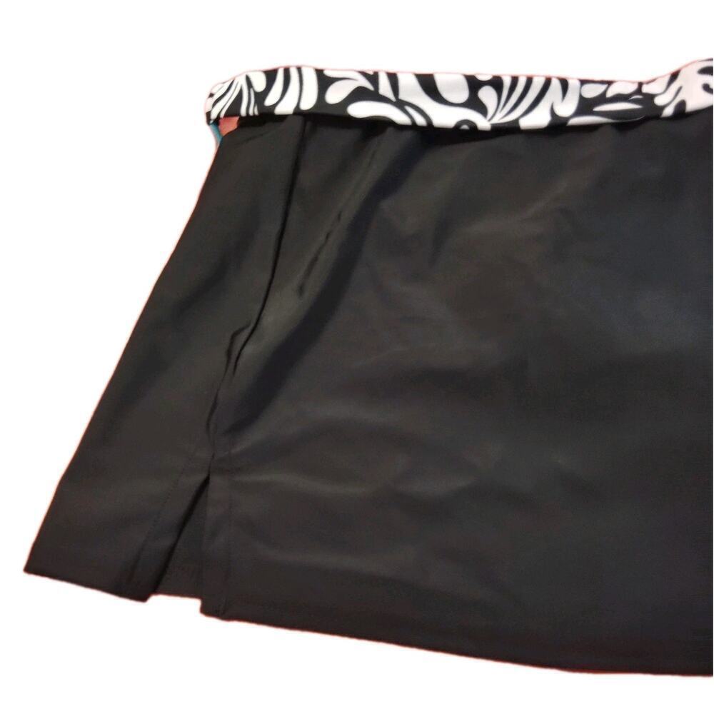 La Playa Swimsuit Belted Skirt Bikini Bottom Women's Medium Black With Tag Vtg